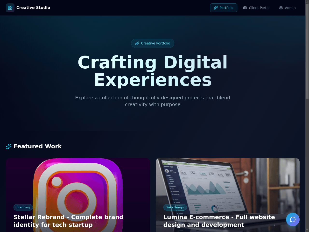 Creative Showcase Portal