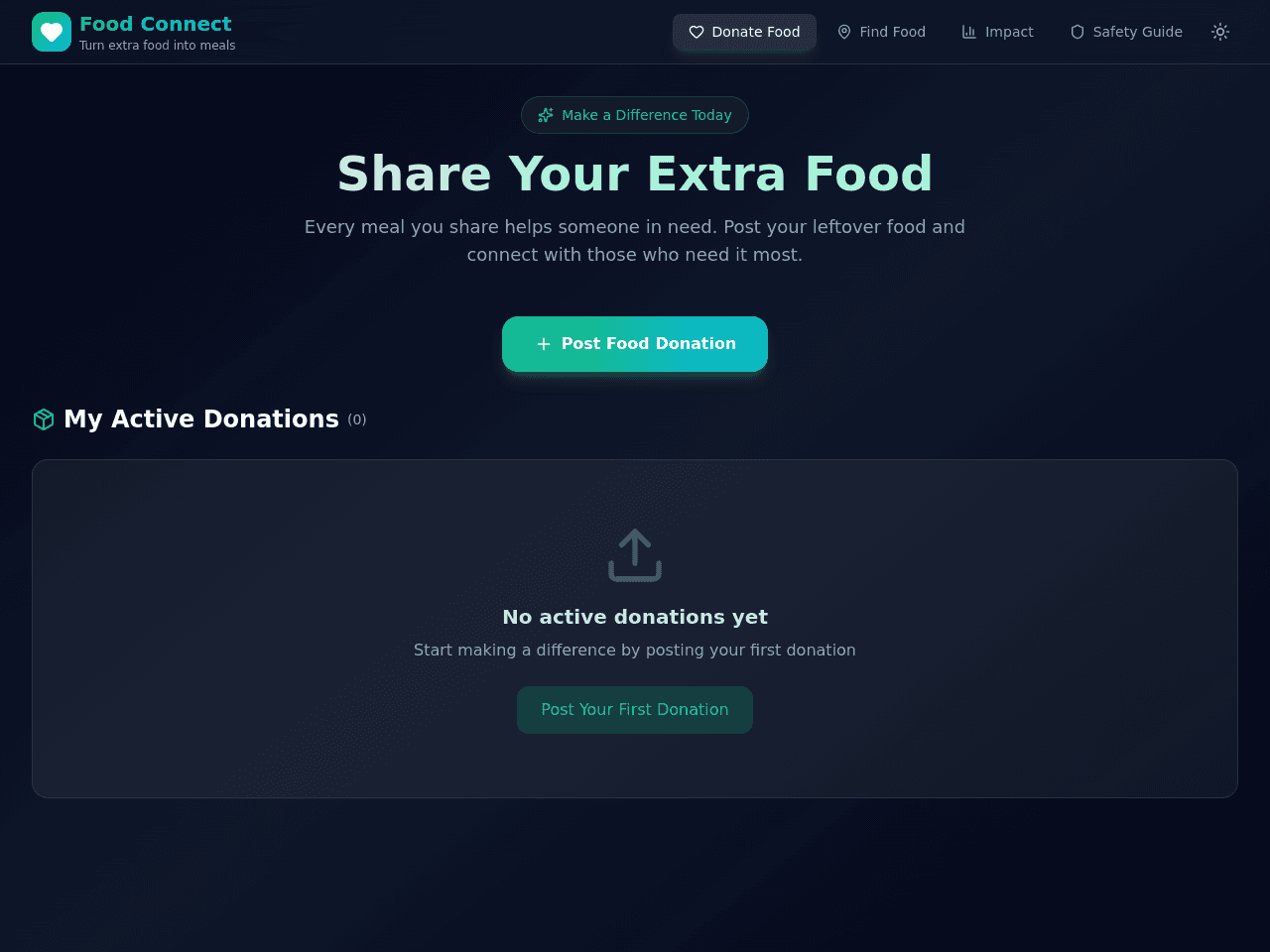 Food Share Portal