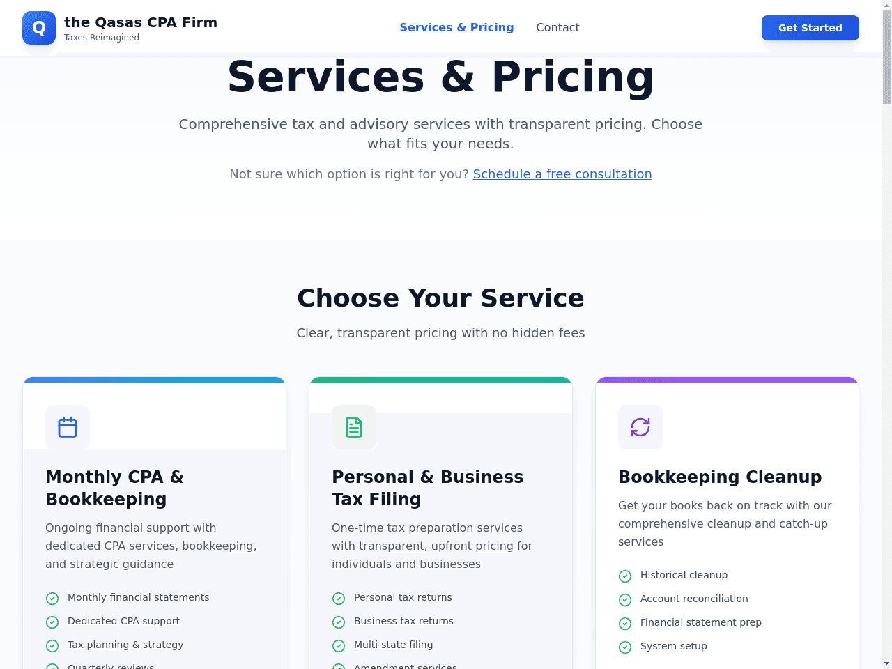 the Qasas CPA Firm Taxes Reimagined