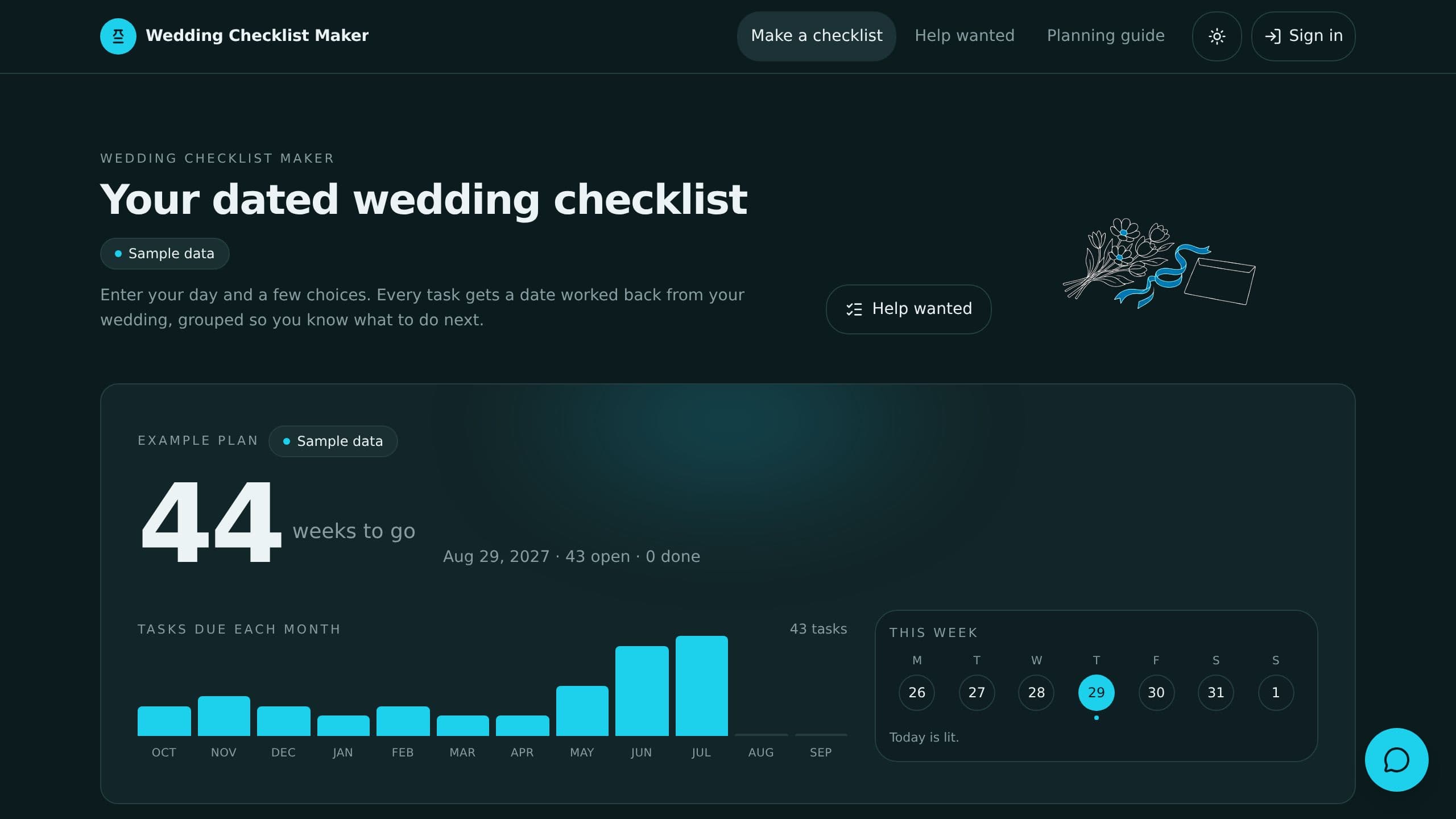 Wedding Checklist Maker preview
