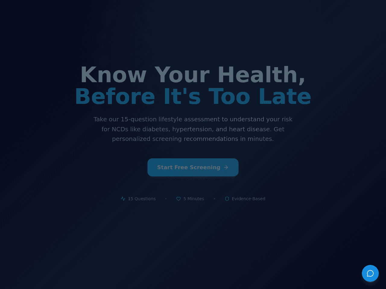 Lifestyle Assessment Portal