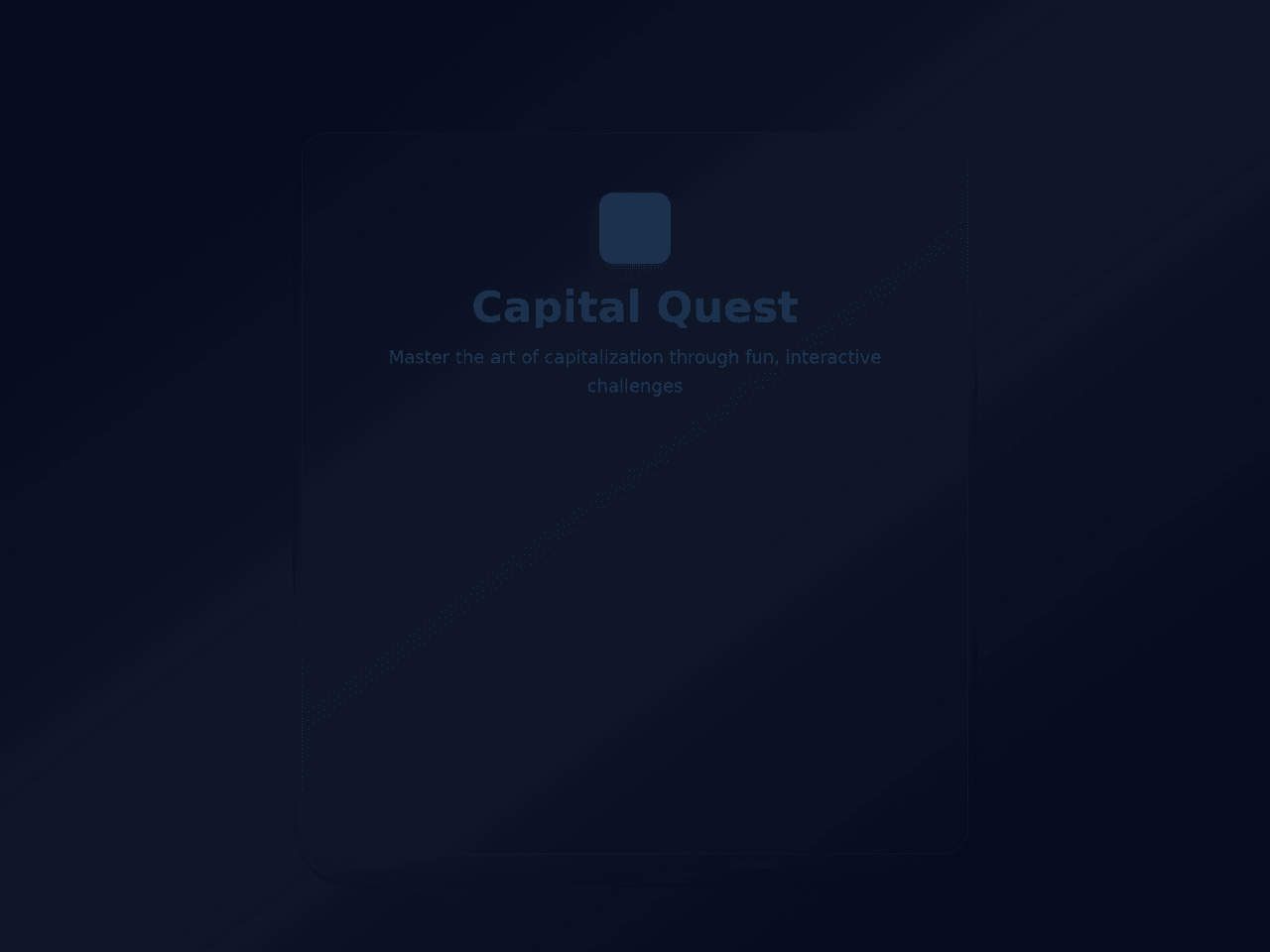 Capitalization Quest