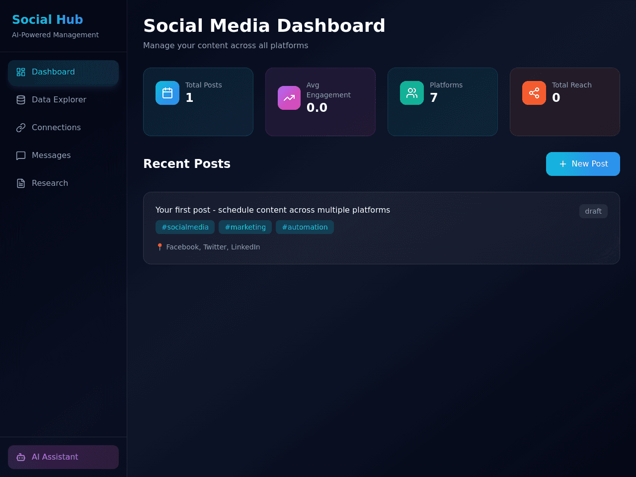 Social Flow Dashboard