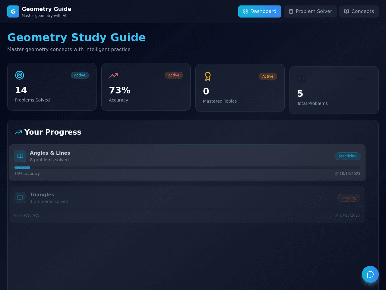 Geometry Study Portal
