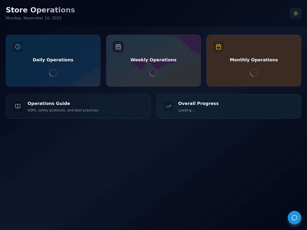 Retail Ops Tracker