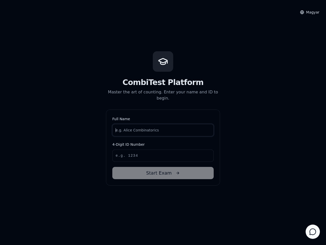Combinatorics Test Portal