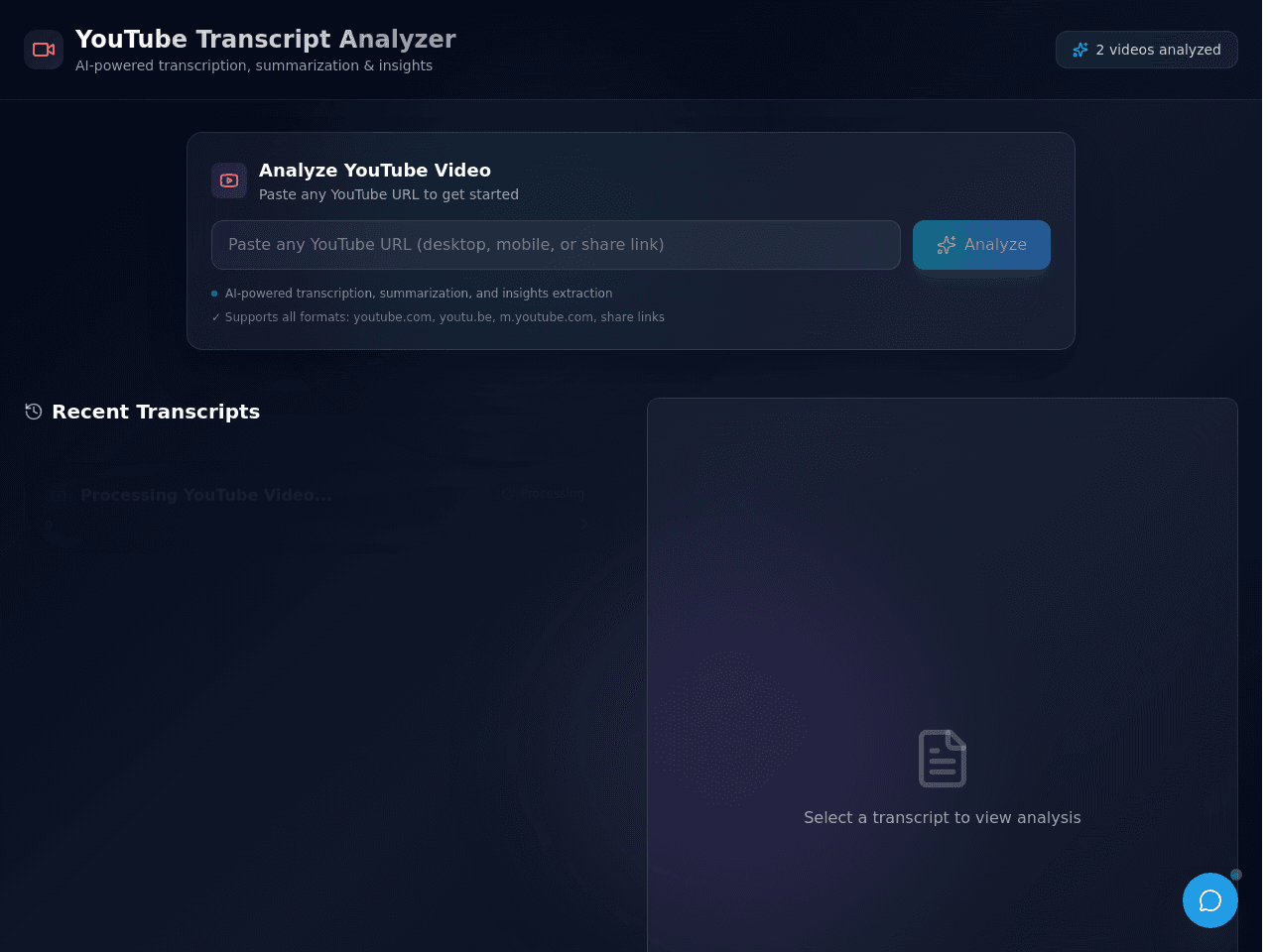 Insight Transcript Dashboard