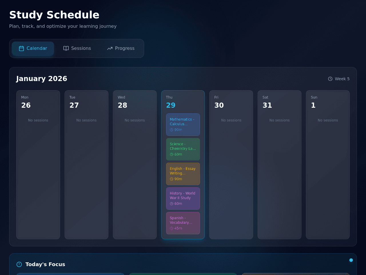 Study Planner Pro