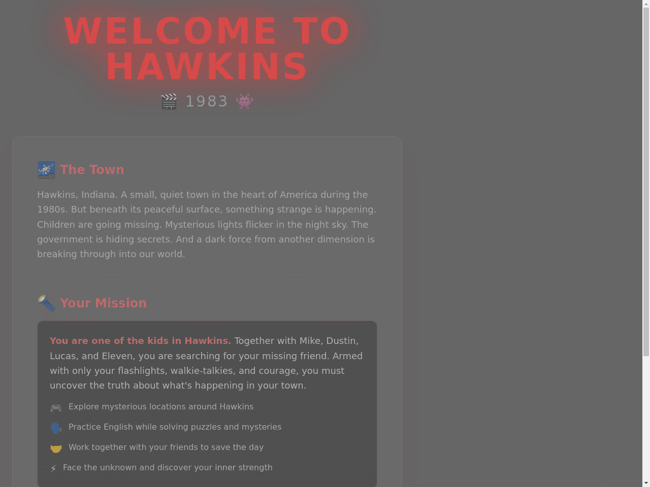 Hawkins Roleplay Portal