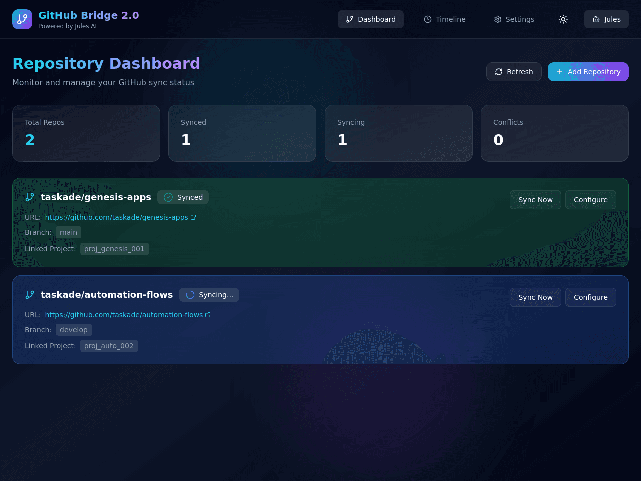 Error Bridge Dashboard