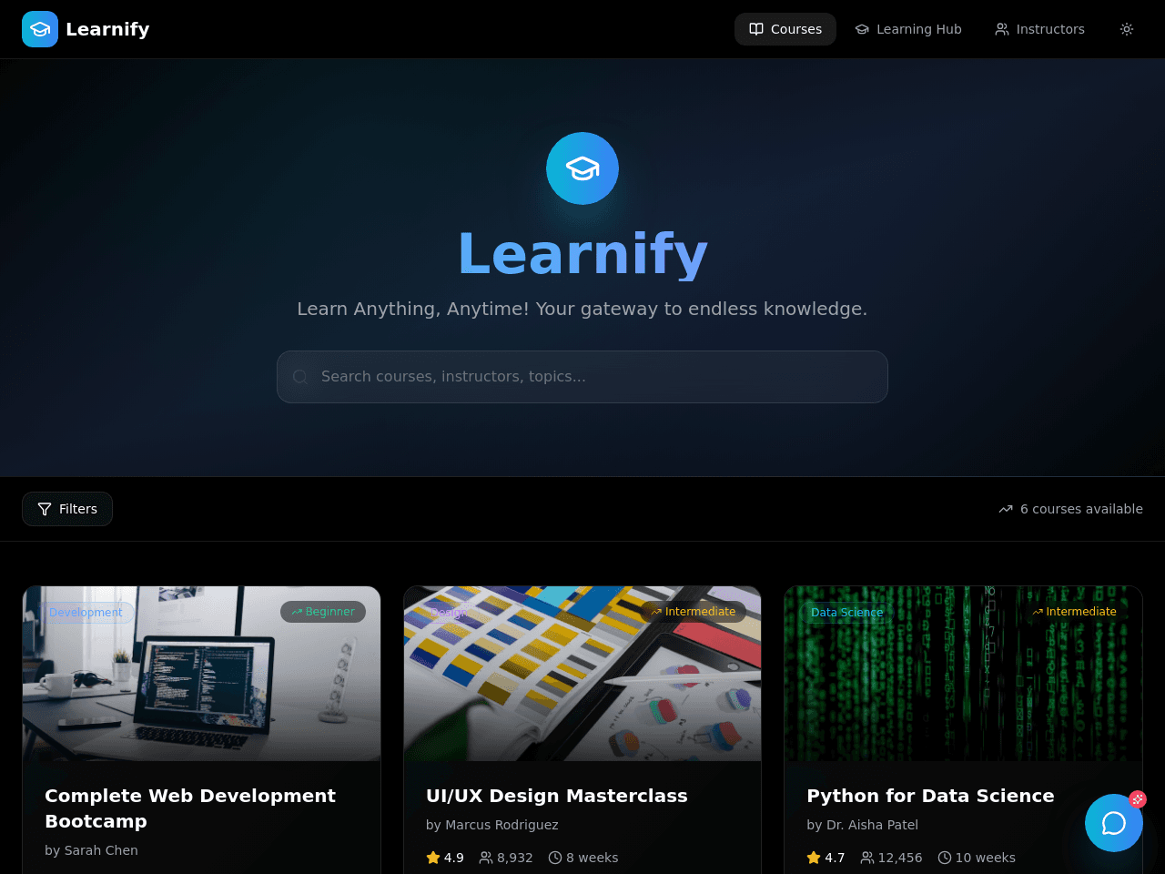 Learning Portal Flow