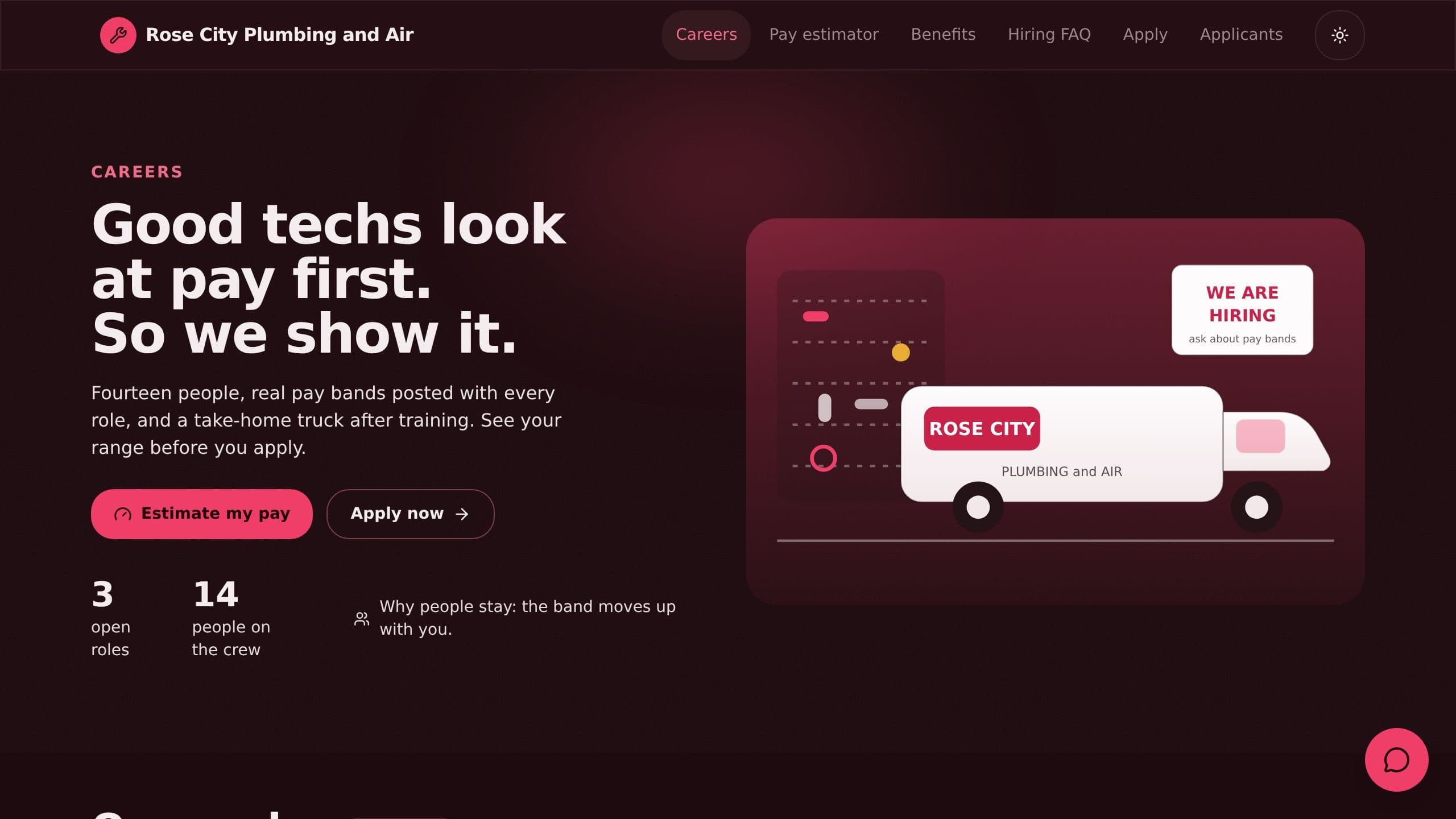 Technician Careers Page preview