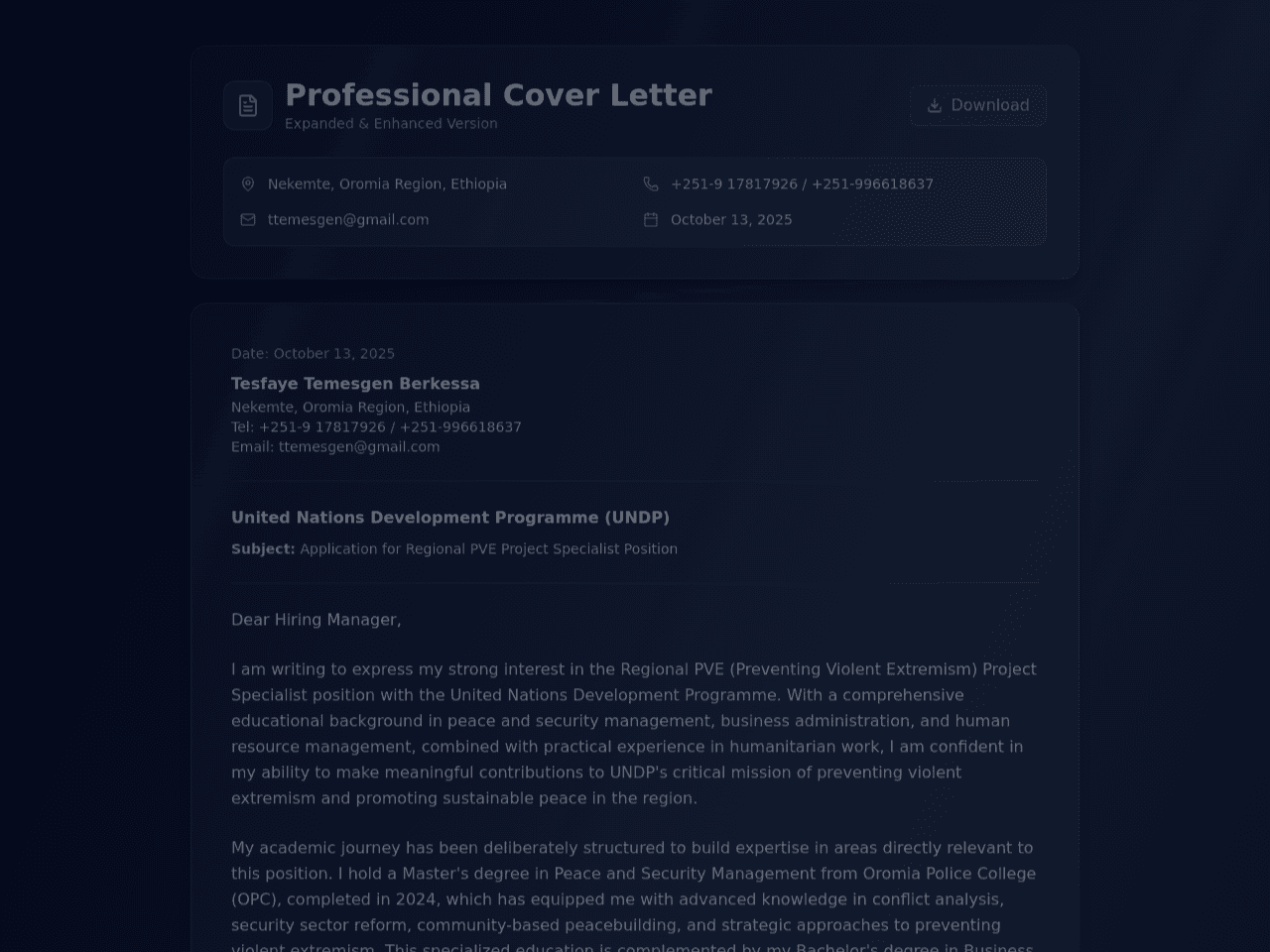 Cover Letter Studio