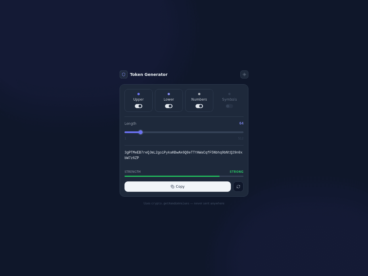 Token Generator