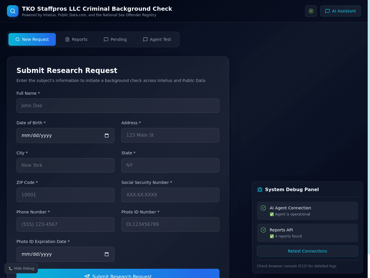 Report Insight Dashboard