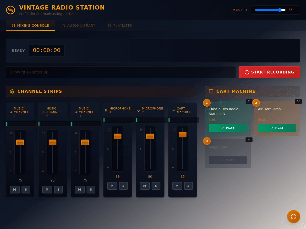 Broadcast Studio Console