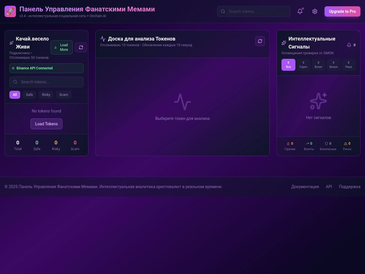 Meme Monitor Dashboard