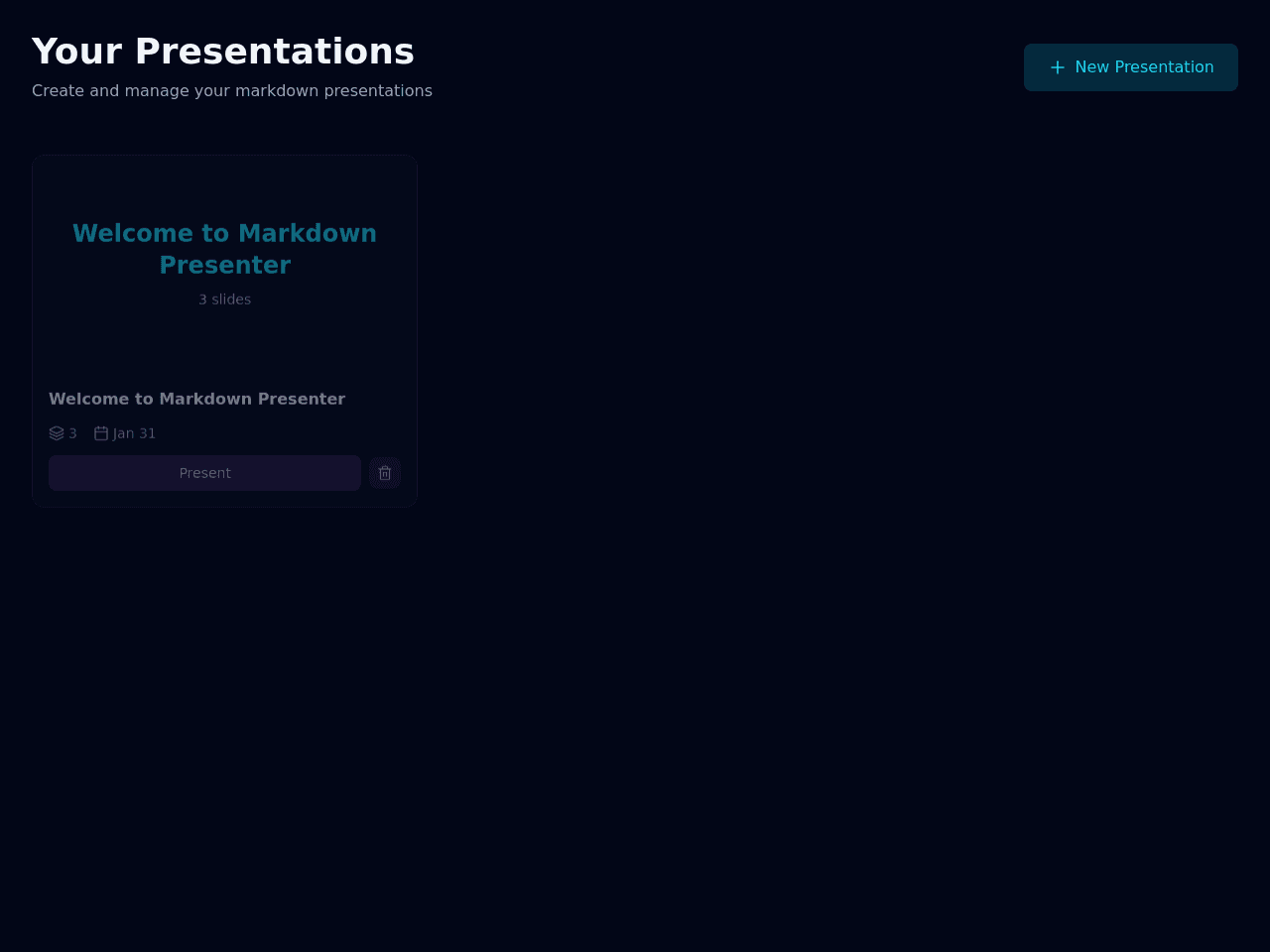 Markdown Slide Studio