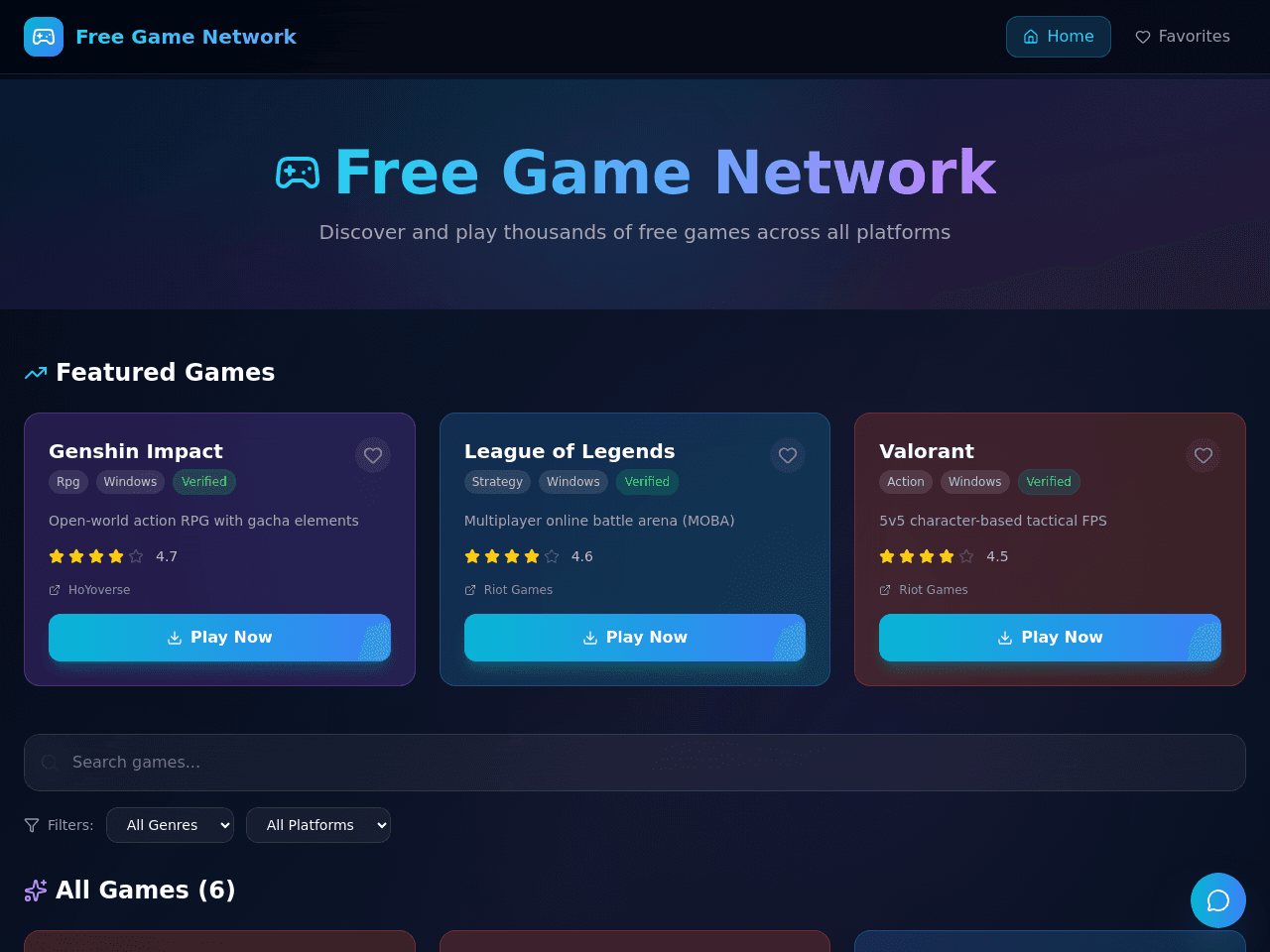 Free Game Portal