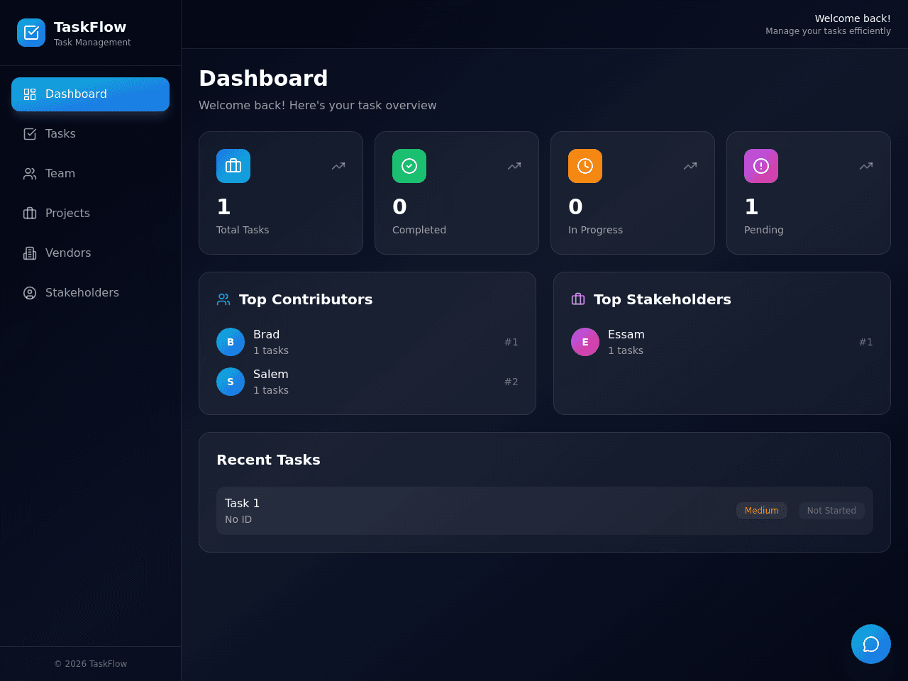 Task Flow Portal
