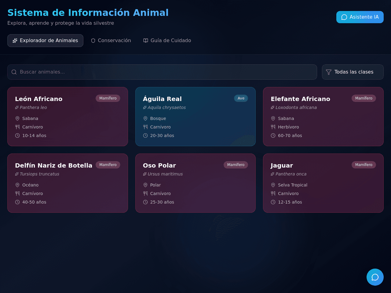Animal Info Board