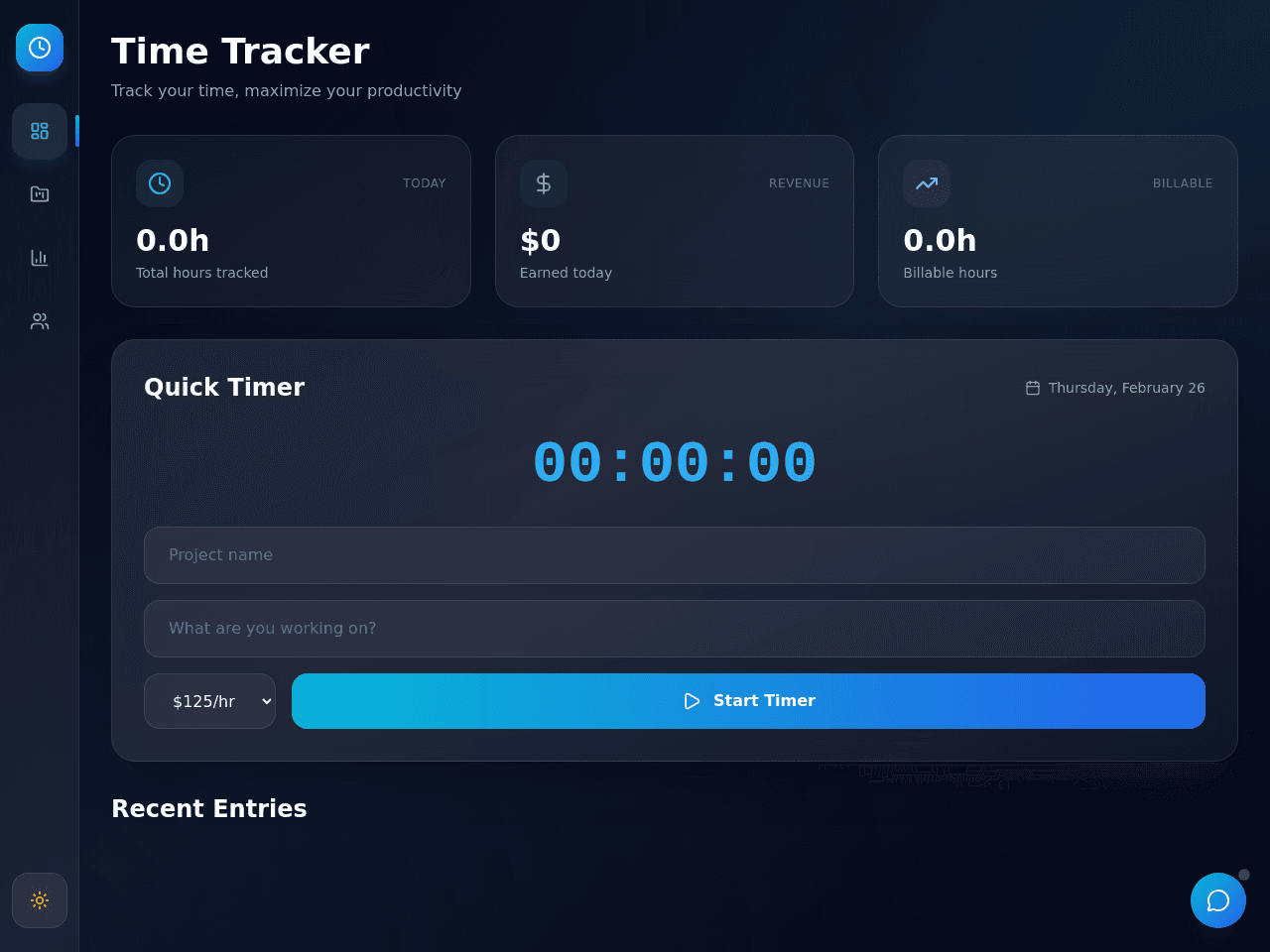 Project Time Dashboard