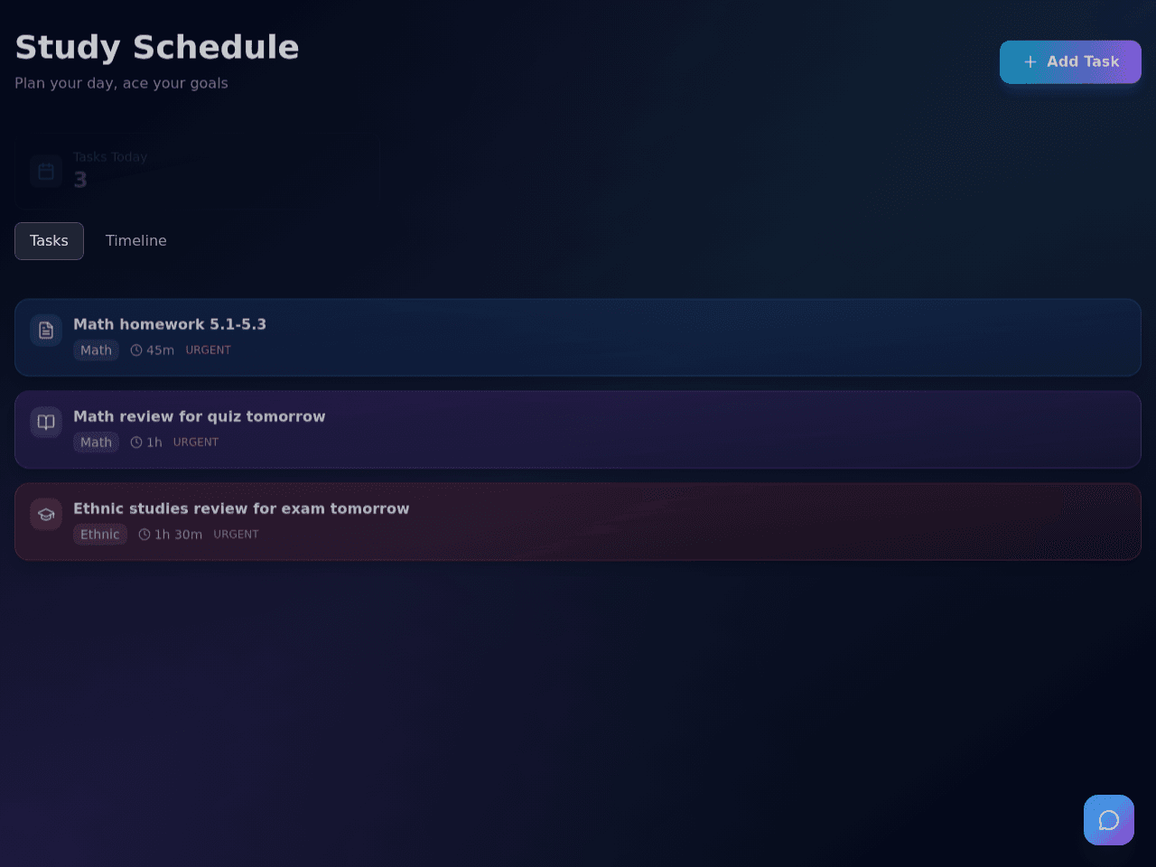 Study Schedule Portal