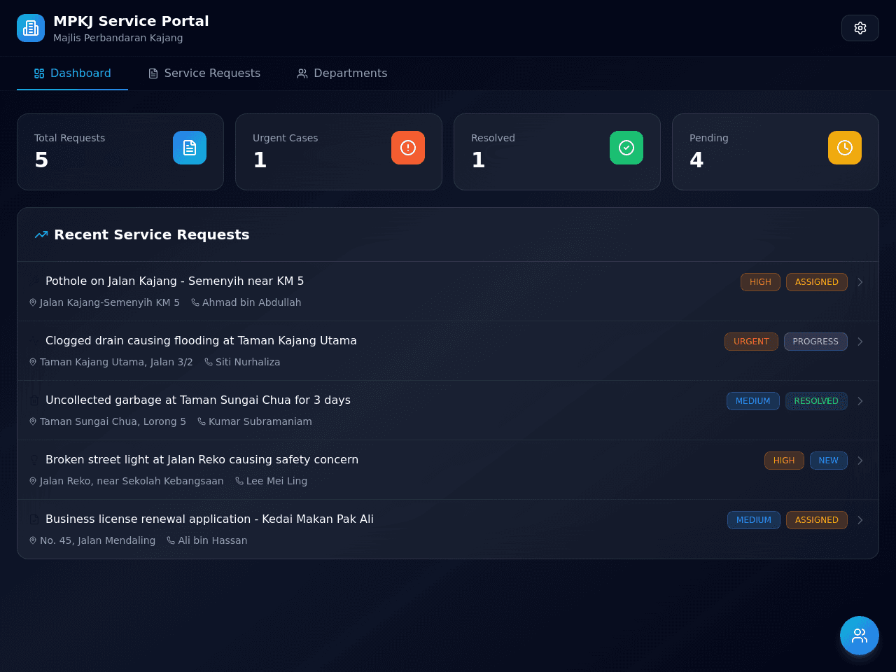 Civic Task Portal