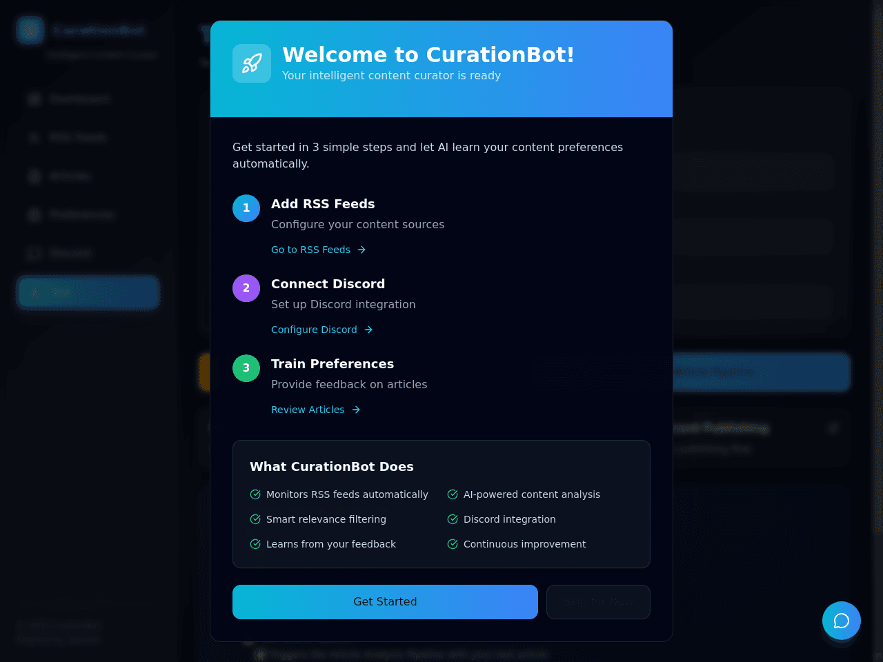 Content Curator Dashboard