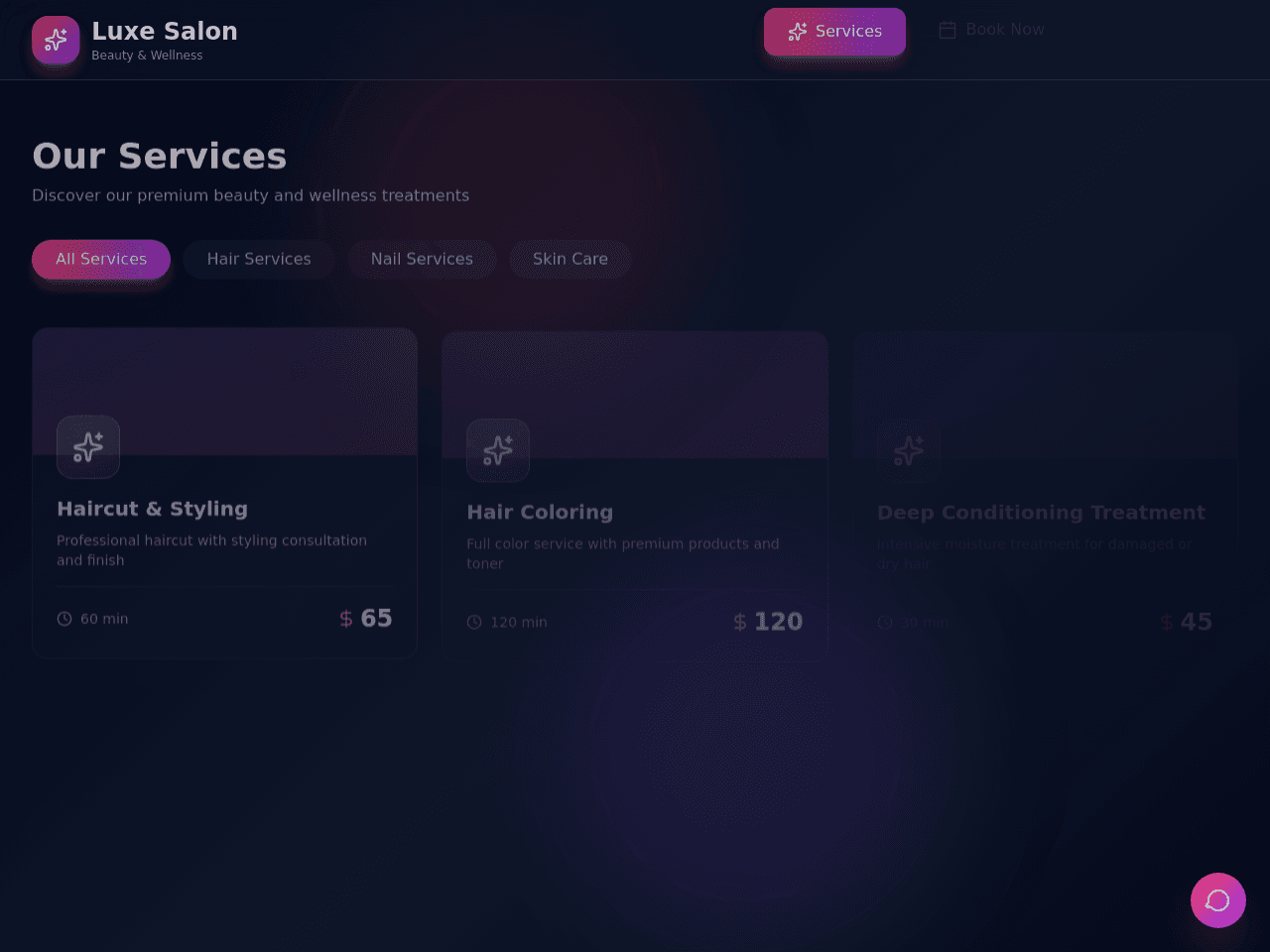 Salon Schedule Portal