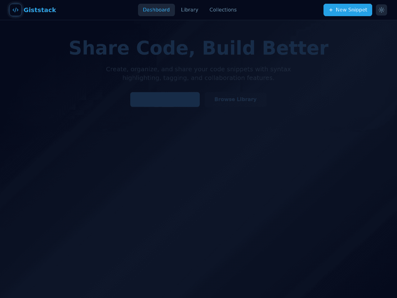 Gist Dashboard
