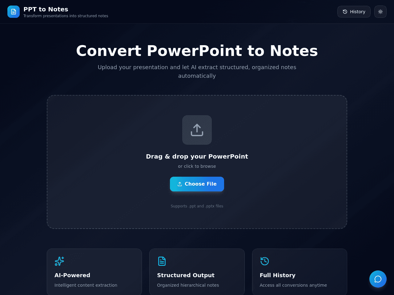 Slide Notes Converter