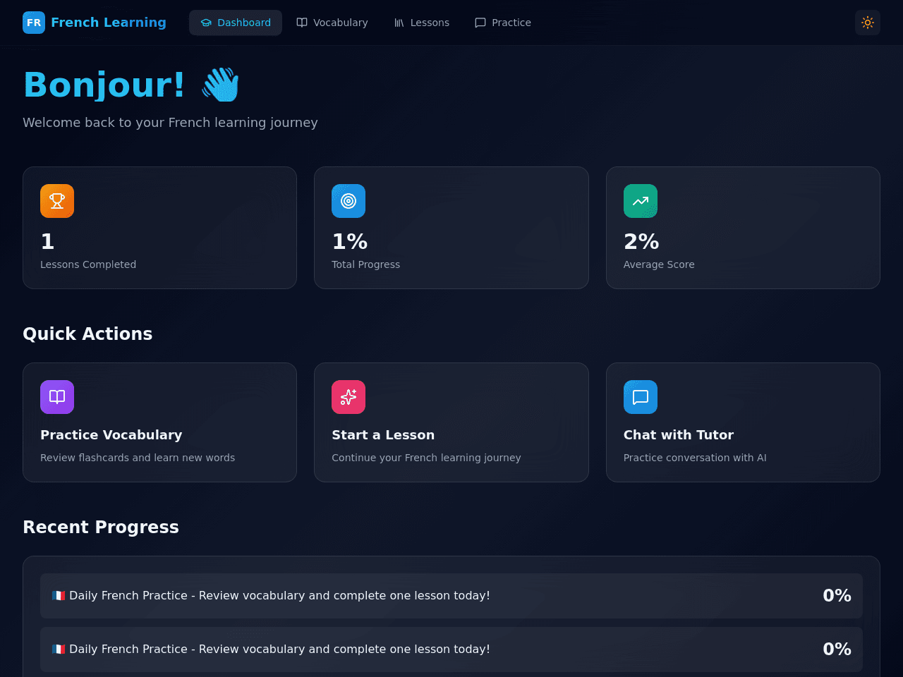 Language Journey Dashboard