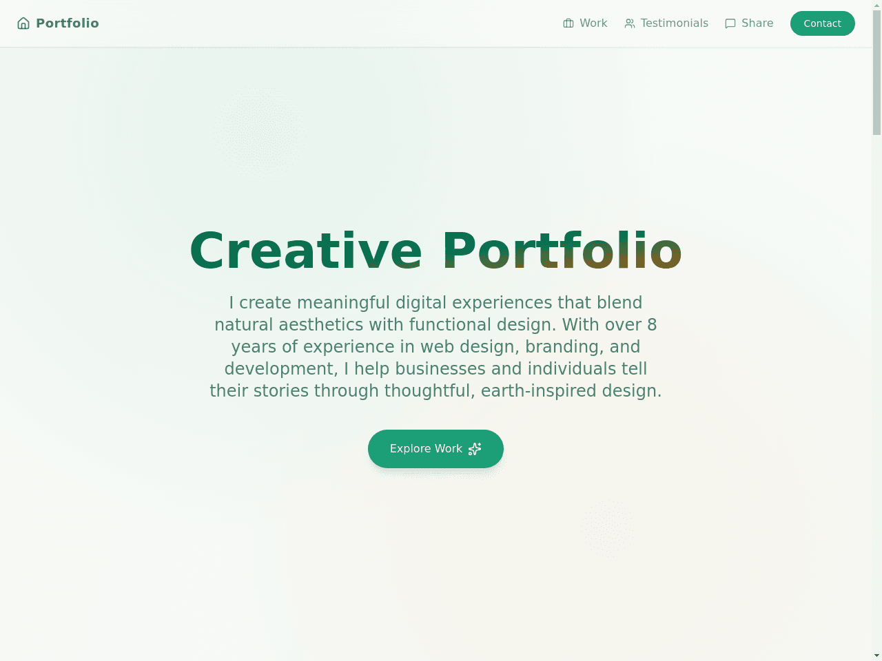 Calm Portfolio