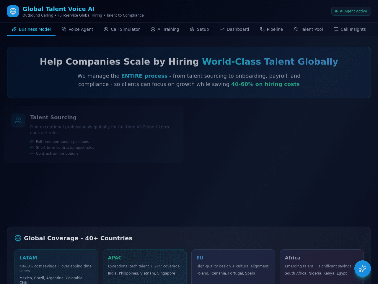 Talent Voice Portal