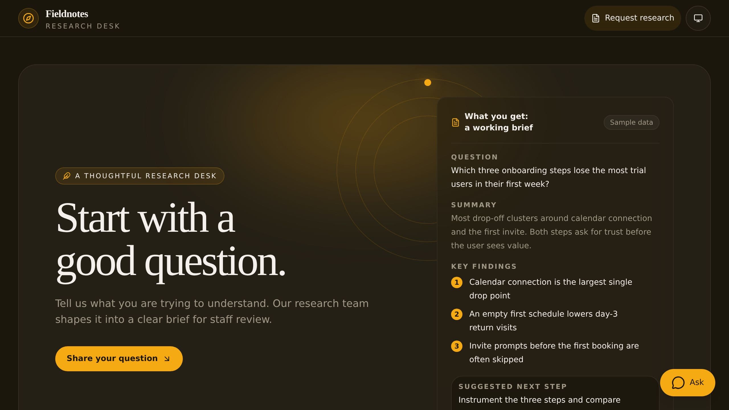 Research Request Desk preview