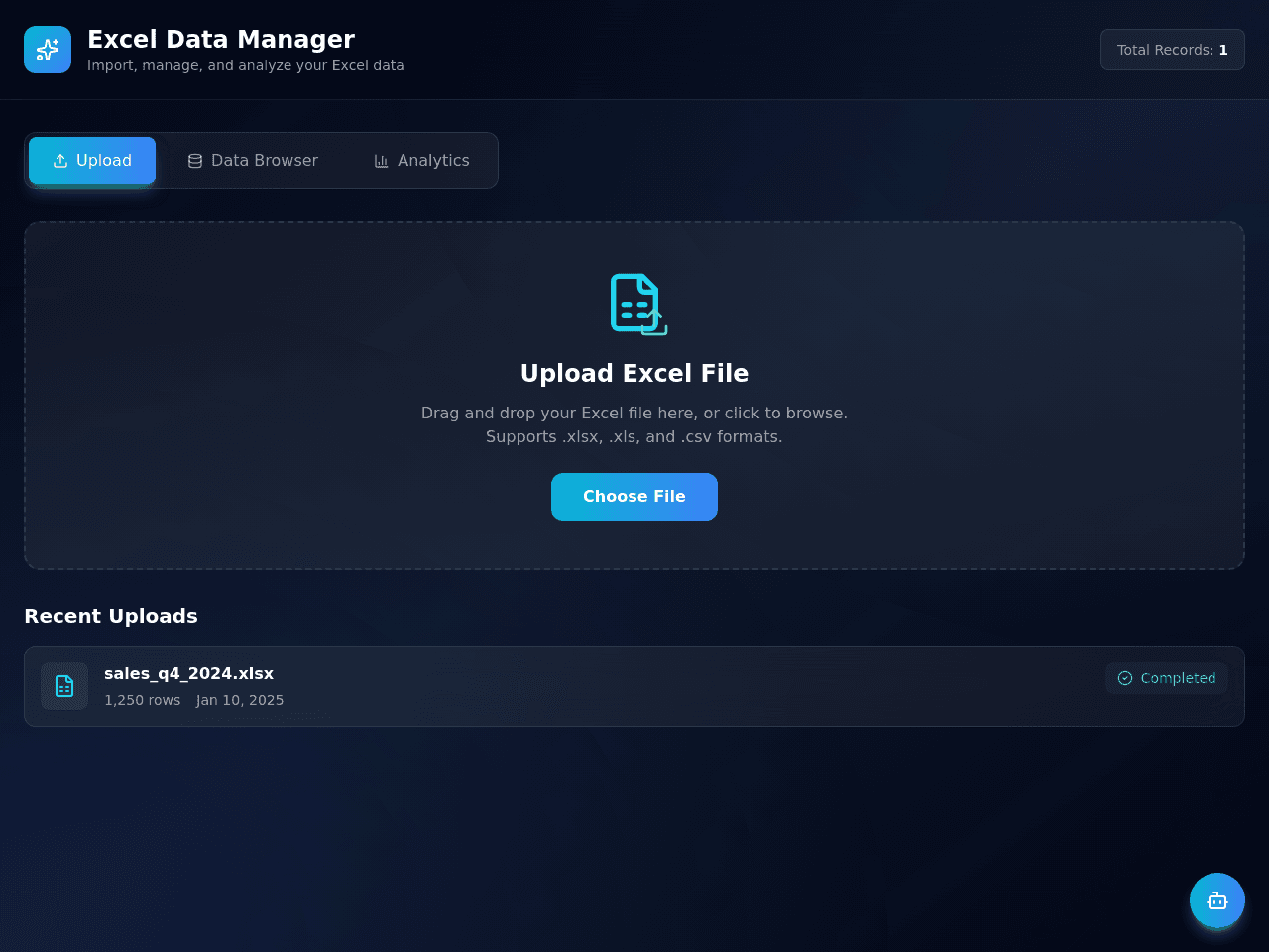 Excel Data Portal