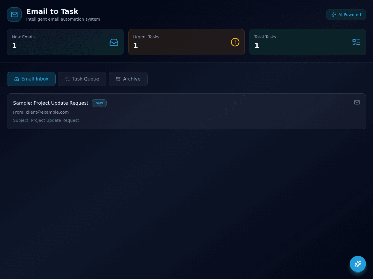 Email Task Flow