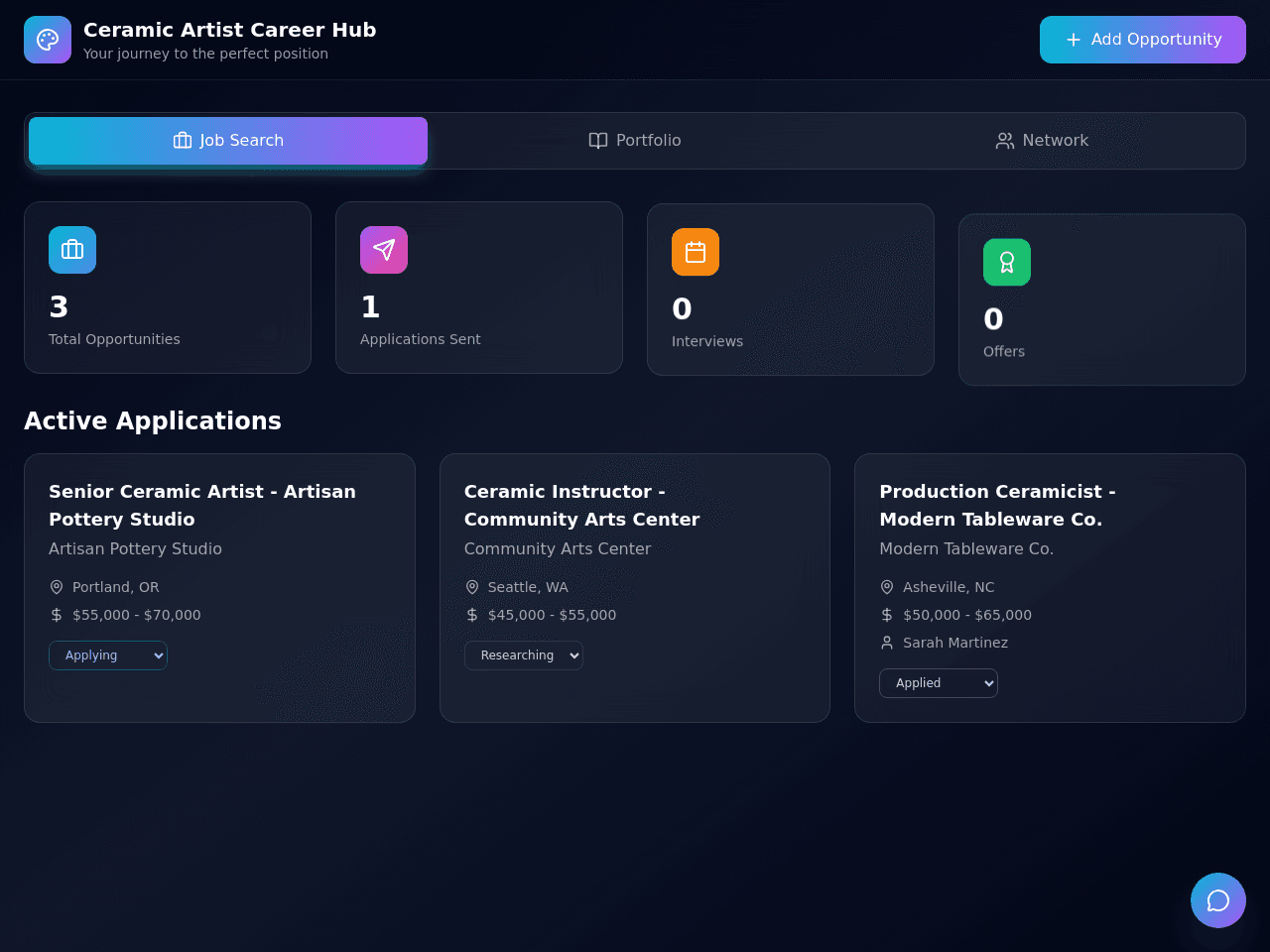 Ceramic Career Portal