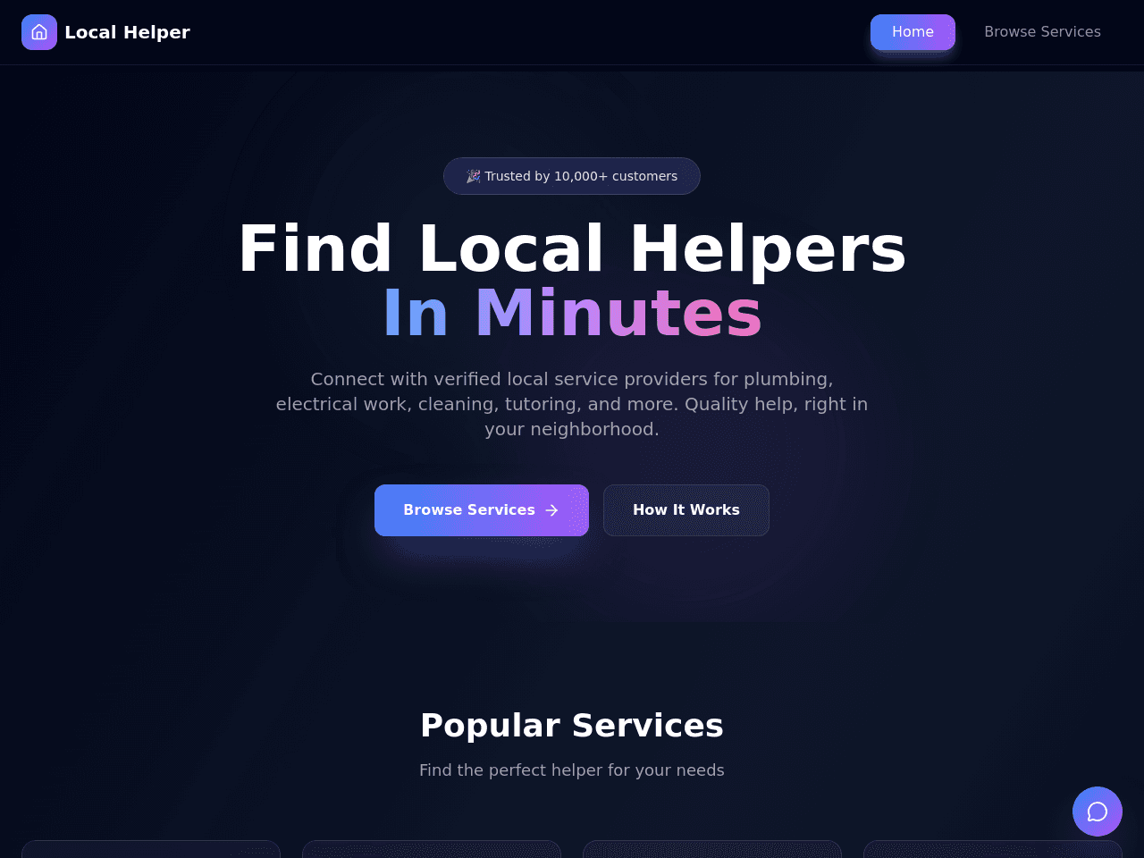 Local Helper Portal