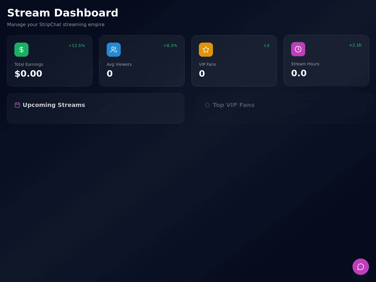 Stream Connect Dashboard