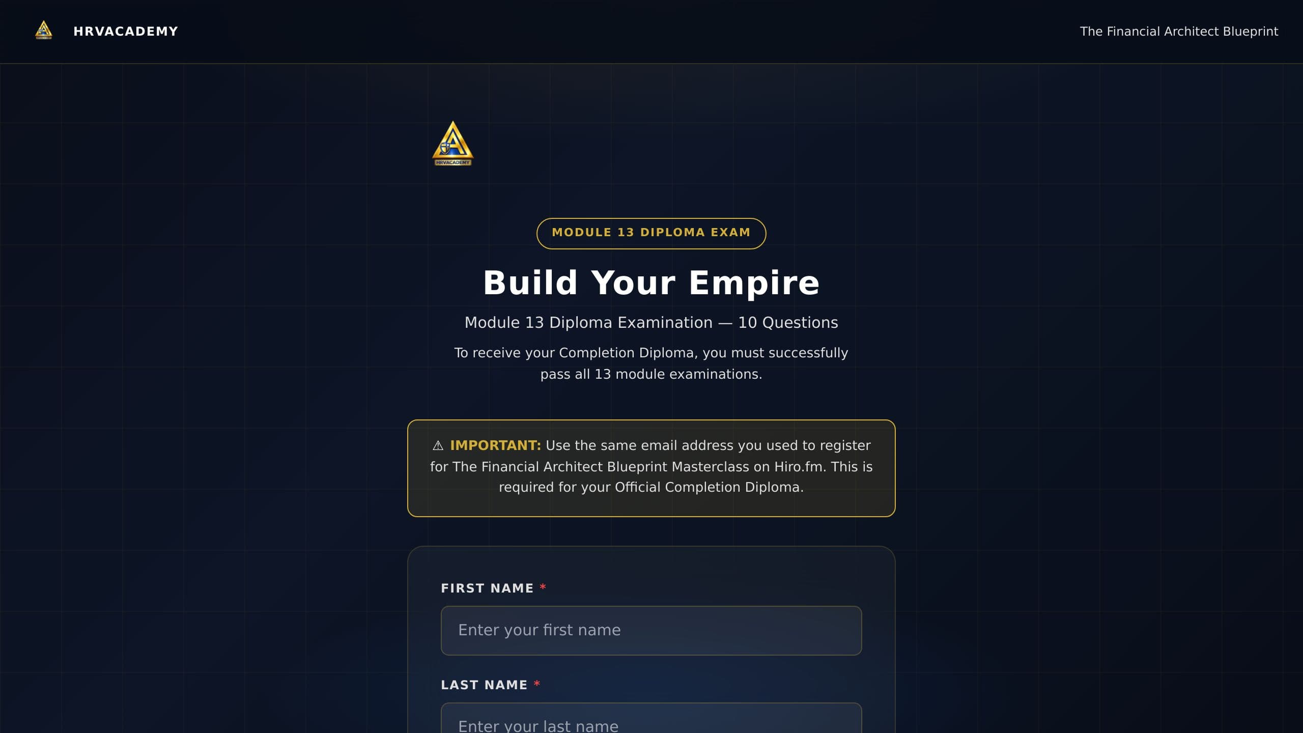 Module 13: Build Your Empire