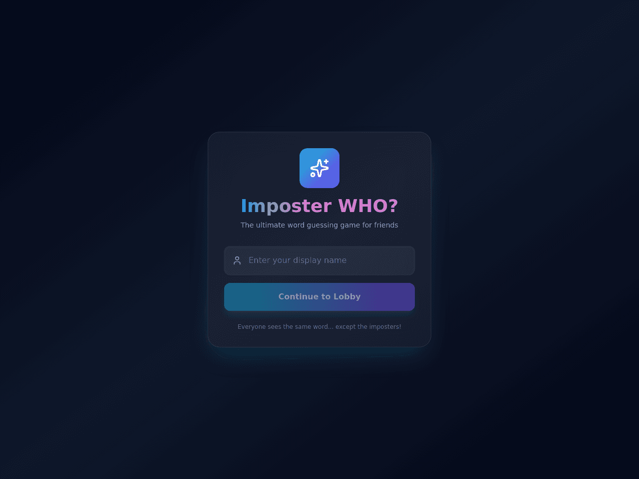 Imposter Reveal Game