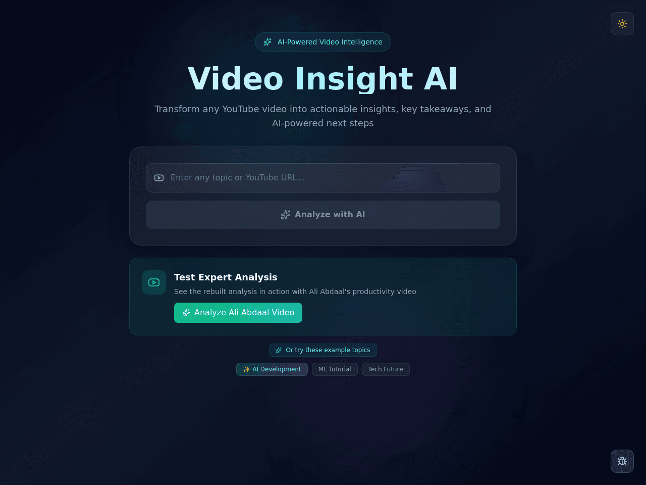 Insight Video Dashboard