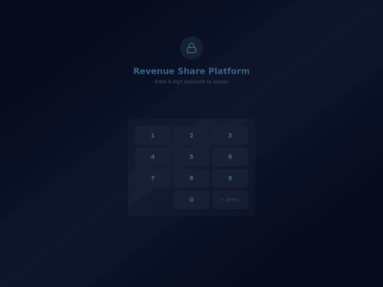 Revenue Share Portal