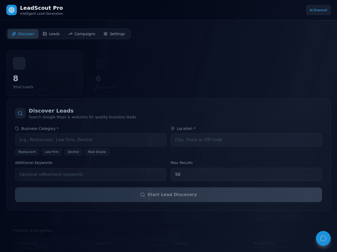 Lead Finder Portal