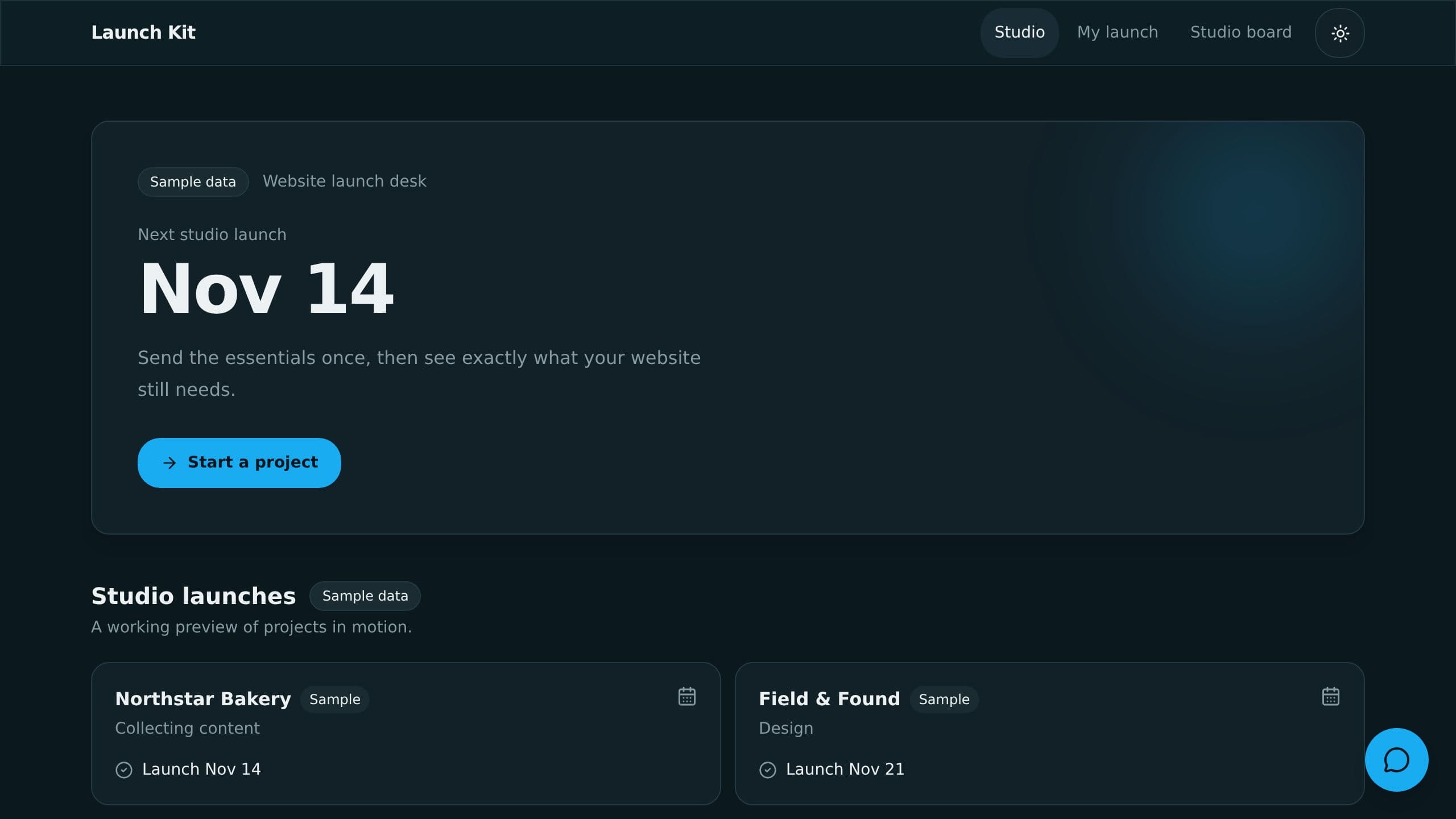 Client Content Portal preview