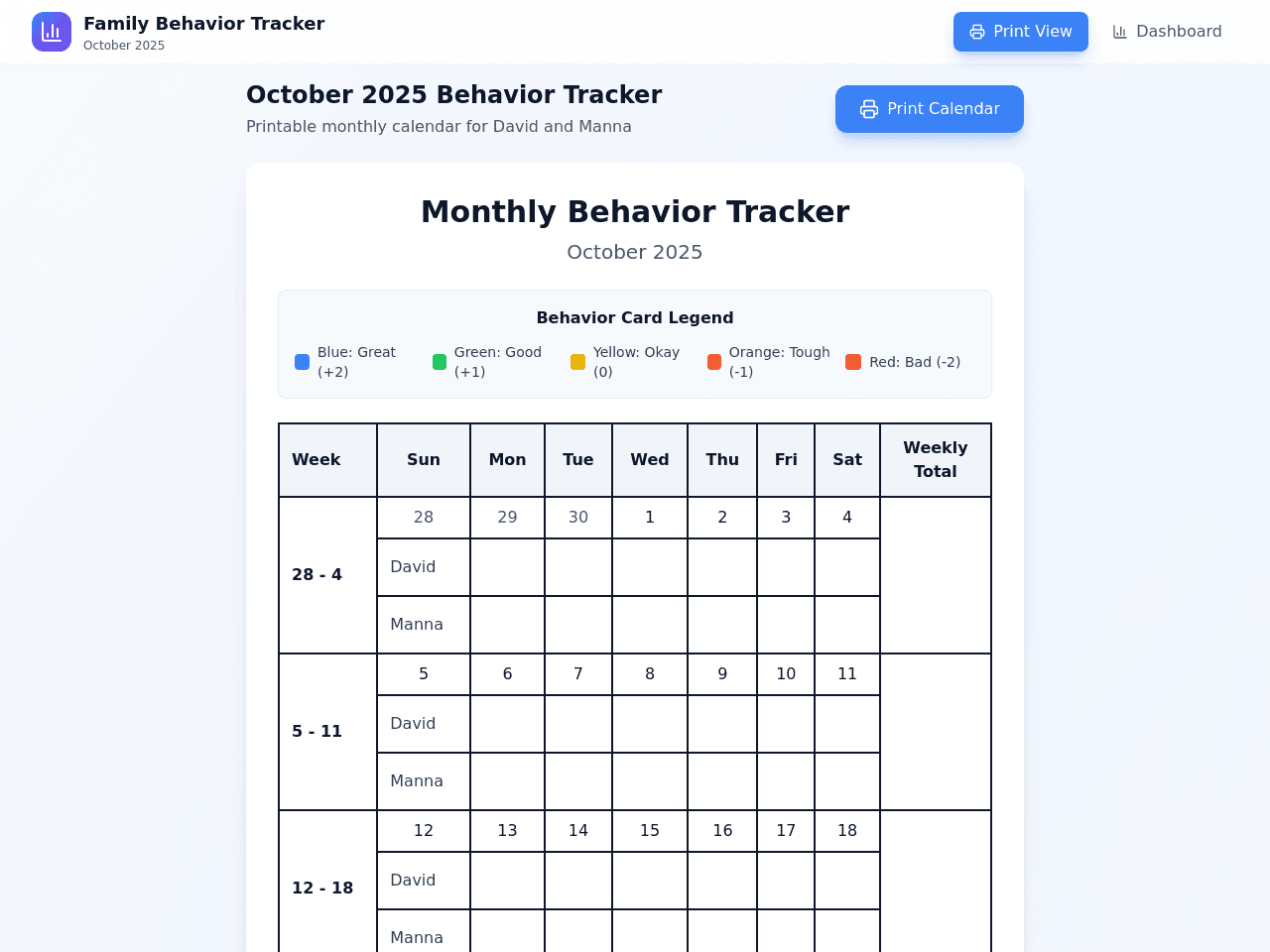 Behavior Tracker Studio