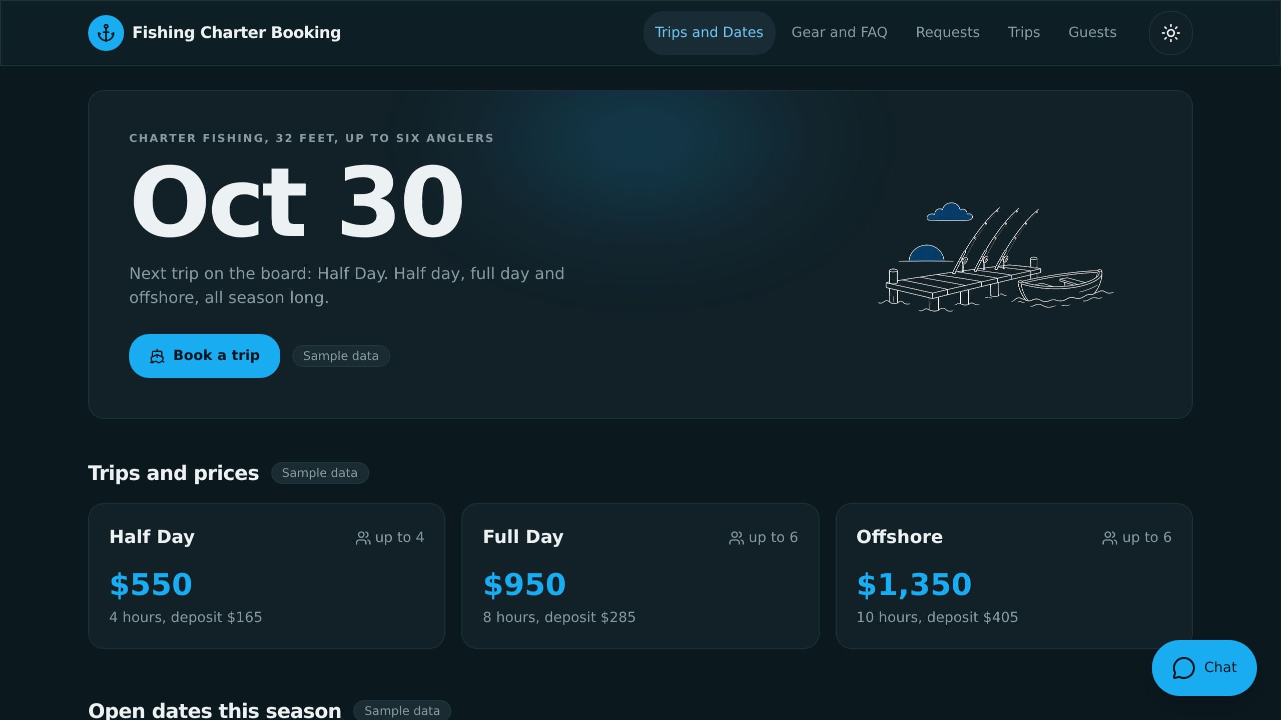 Fishing Charter Booking preview