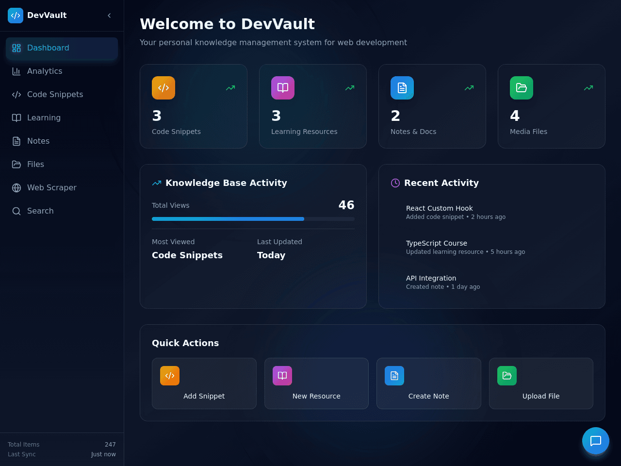 Web Dev Command Center